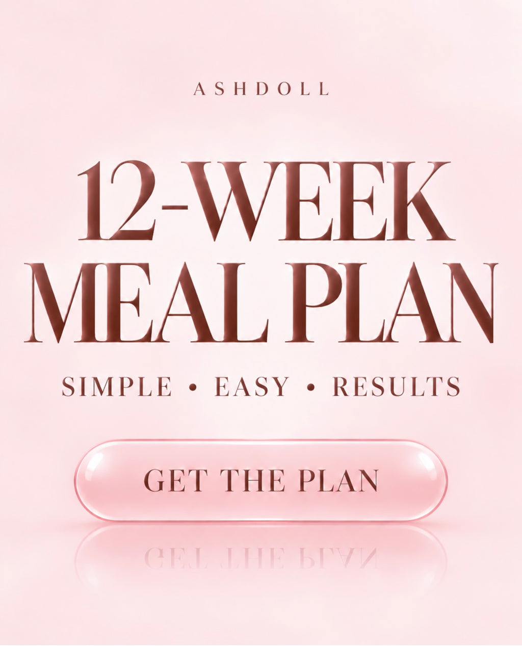 Ashdoll 12 Weeks Meal Plan