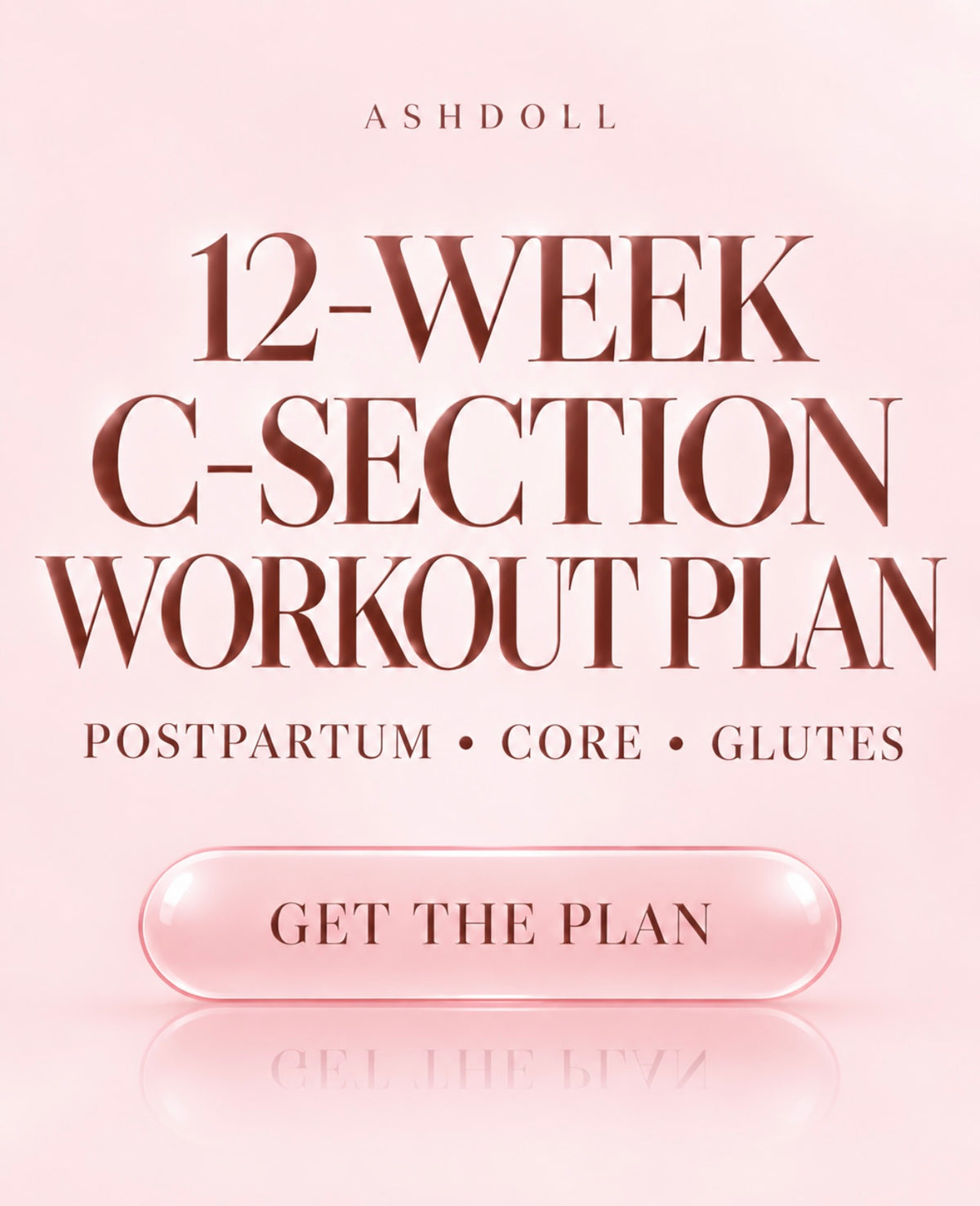 12 Weeks c-section workout plan
