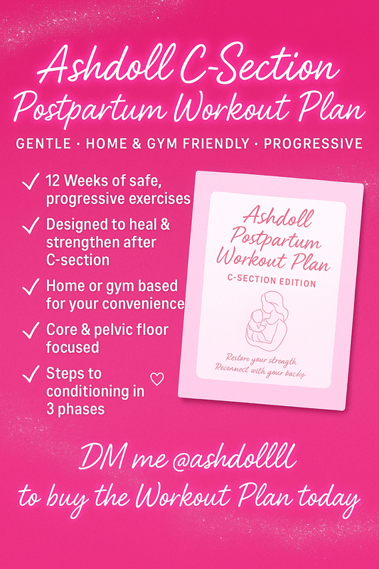 12 Weeks c-section workout plan